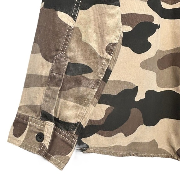 Buffalo David Bitton Jeremo Camo Button Down Long Sleeve Shirt Men's Small - Picture 14 of 15